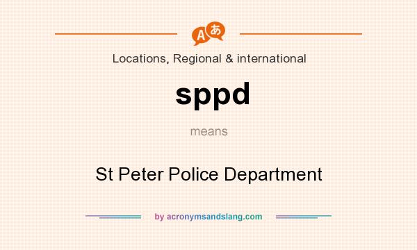 What does sppd mean? It stands for St Peter Police Department