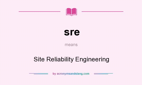 What does sre mean? It stands for Site Reliability Engineering