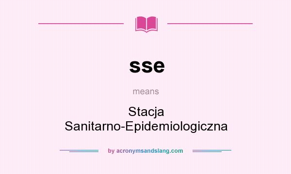 What does sse mean? It stands for Stacja Sanitarno-Epidemiologiczna