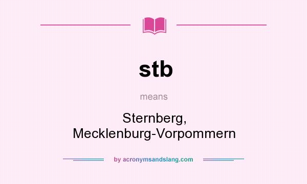 What does stb mean? It stands for Sternberg, Mecklenburg-Vorpommern