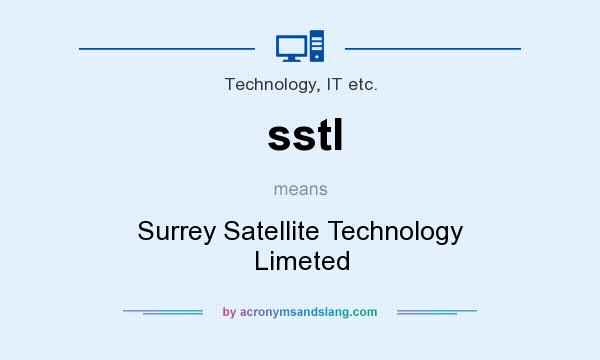 What does sstl mean? It stands for Surrey Satellite Technology Limeted