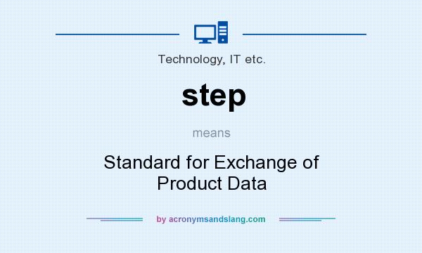 What does step mean? It stands for Standard for Exchange of Product Data