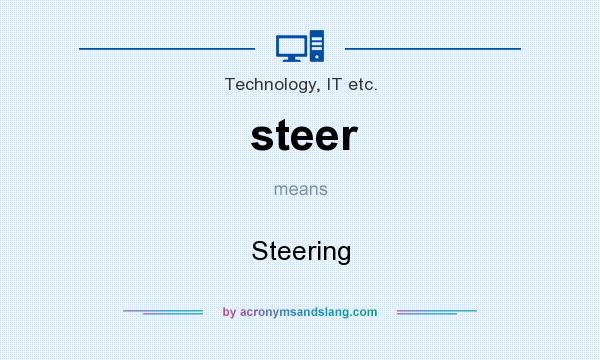 What does steer mean? It stands for Steering