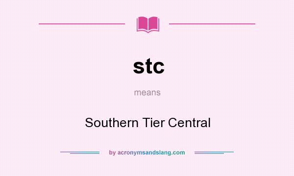 What does stc mean? It stands for Southern Tier Central