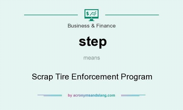What does step mean? It stands for Scrap Tire Enforcement Program
