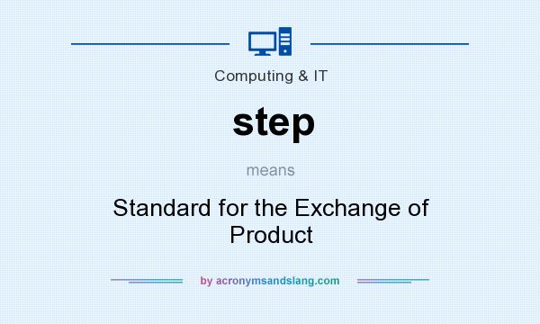 What does step mean? It stands for Standard for the Exchange of Product