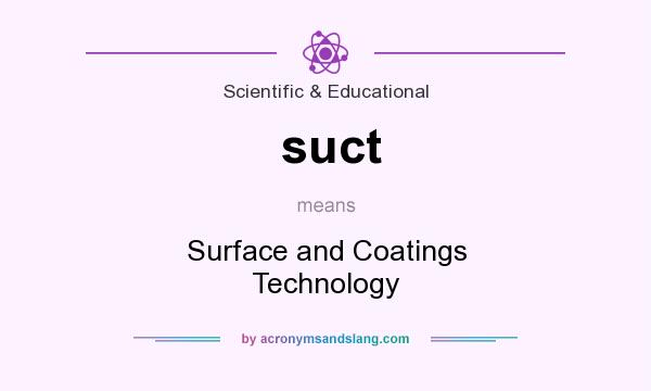 What does suct mean? It stands for Surface and Coatings Technology
