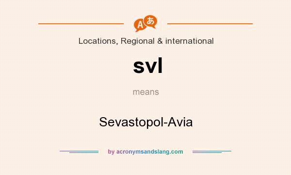 What does svl mean? It stands for Sevastopol-Avia