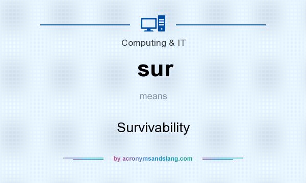 What does sur mean? It stands for Survivability