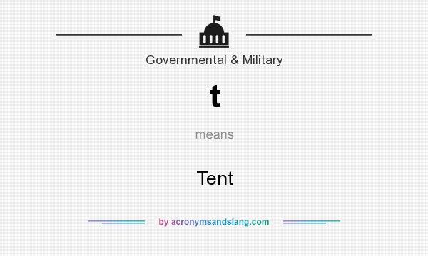 What does t mean? It stands for Tent