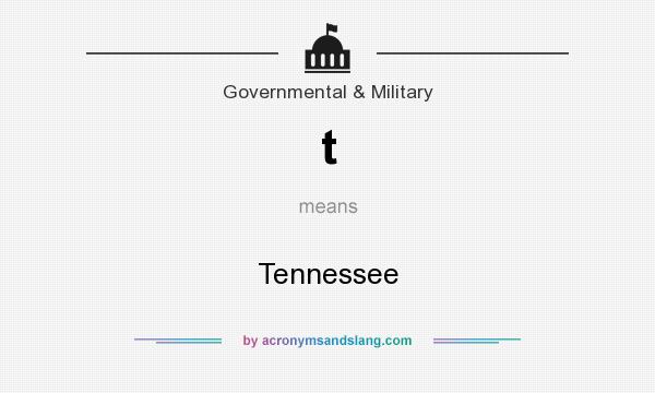 What does t mean? It stands for Tennessee