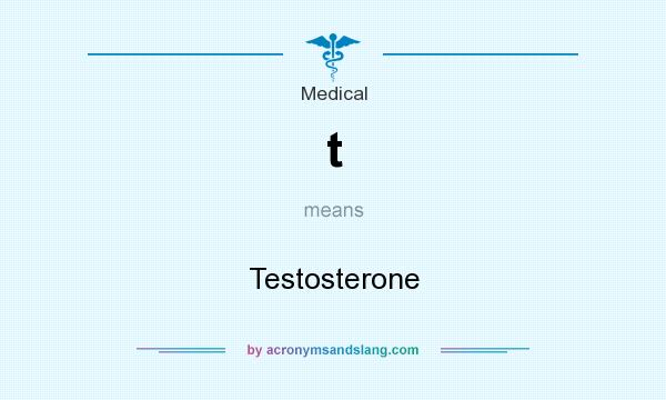 What does t mean? It stands for Testosterone