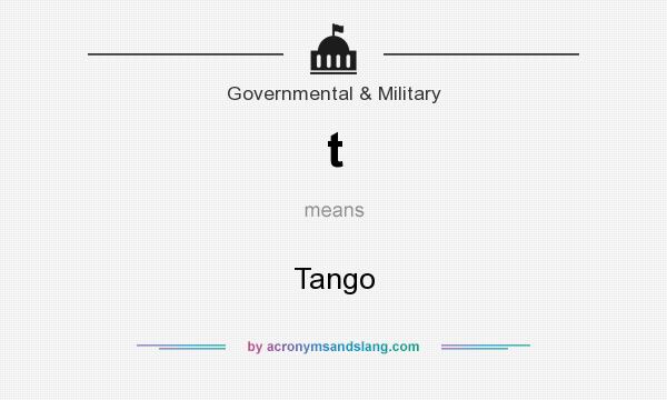 What does t mean? It stands for Tango