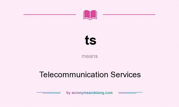 What does ts mean? It stands for Telecommunication Services