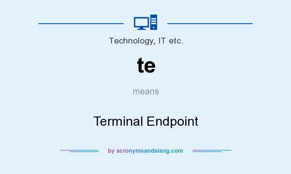 What does te mean? It stands for Terminal Endpoint