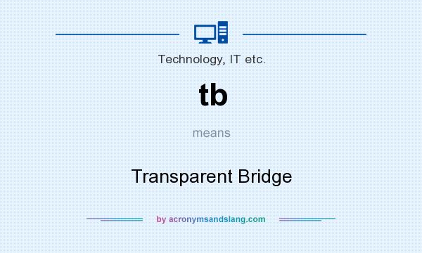 What does tb mean? It stands for Transparent Bridge