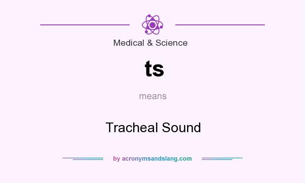 What does ts mean? It stands for Tracheal Sound