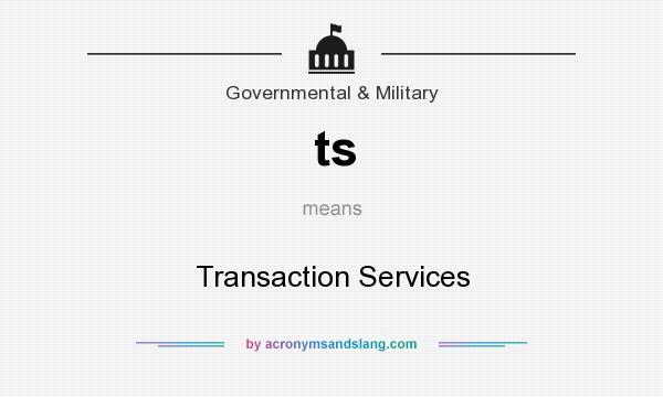 What does ts mean? It stands for Transaction Services