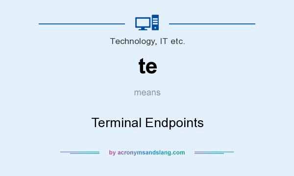 What does te mean? It stands for Terminal Endpoints