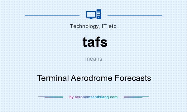 What does tafs mean? It stands for Terminal Aerodrome Forecasts
