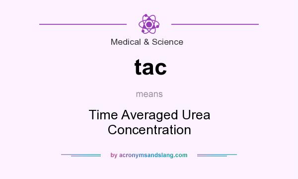 What does tac mean? It stands for Time Averaged Urea Concentration