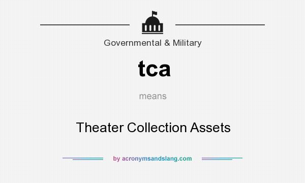 What does tca mean? It stands for Theater Collection Assets