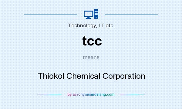 What does tcc mean? It stands for Thiokol Chemical Corporation