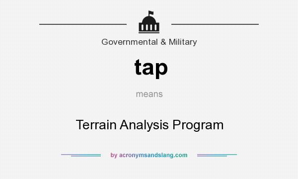 What does tap mean? It stands for Terrain Analysis Program