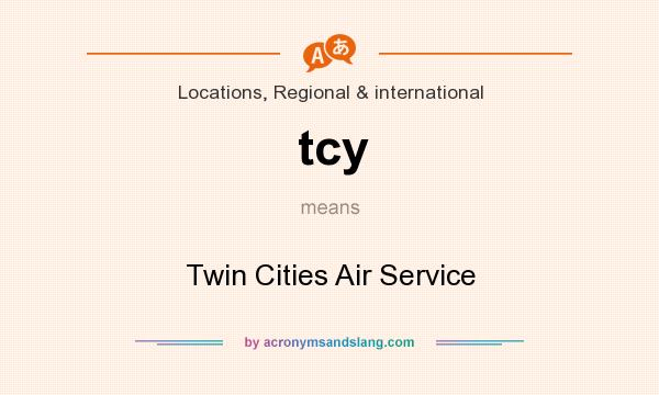 What does tcy mean? It stands for Twin Cities Air Service
