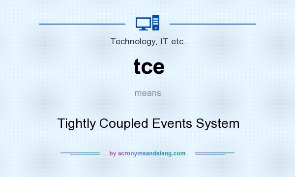 What does tce mean? It stands for Tightly Coupled Events System