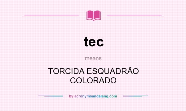 What does tec mean? It stands for TORCIDA ESQUADRÃO COLORADO