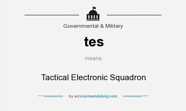 What does tes mean? It stands for Tactical Electronic Squadron