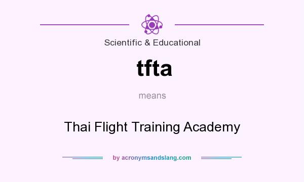 What does tfta mean? It stands for Thai Flight Training Academy