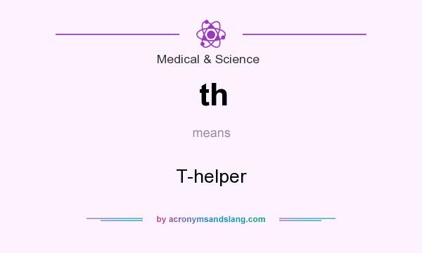 What does th mean? It stands for T-helper