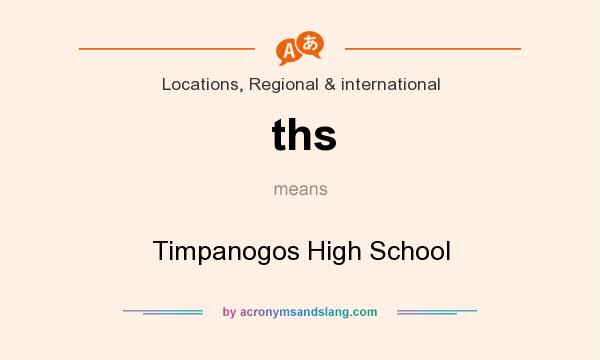 What does ths mean? It stands for Timpanogos High School