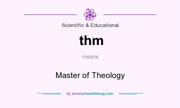 What does thm mean? It stands for Master of Theology