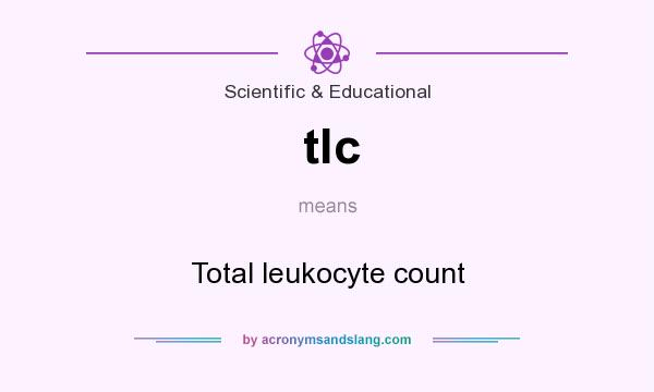 What does tlc mean? It stands for Total leukocyte count