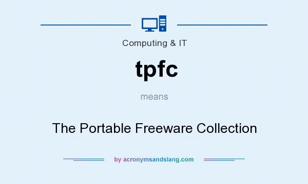 What does tpfc mean? It stands for The Portable Freeware Collection