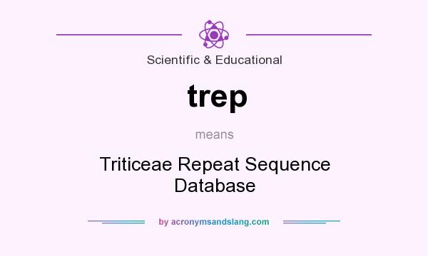 What does trep mean? It stands for Triticeae Repeat Sequence Database