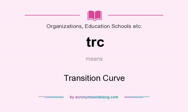 What does trc mean? It stands for Transition Curve