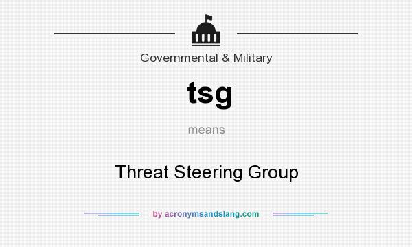 What does tsg mean? It stands for Threat Steering Group
