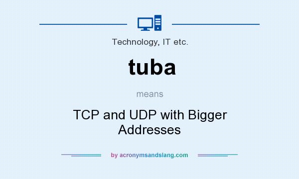 What does tuba mean? It stands for TCP and UDP with Bigger Addresses