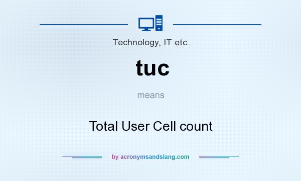 What does tuc mean? It stands for Total User Cell count