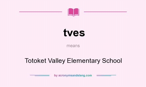 What does tves mean? It stands for Totoket Valley Elementary School