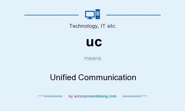 What does uc mean? It stands for Unified Communication