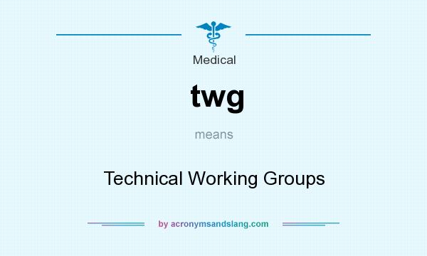 What does twg mean? It stands for Technical Working Groups
