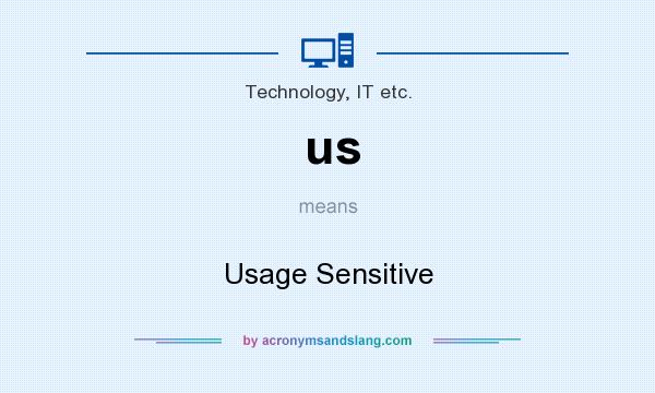 What does us mean? It stands for Usage Sensitive
