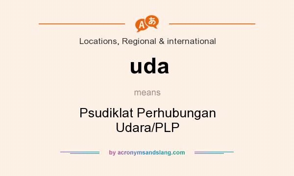 What does uda mean? It stands for Psudiklat Perhubungan Udara/PLP