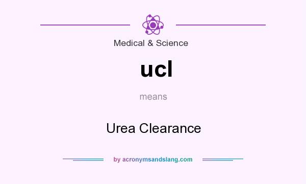 What does ucl mean? It stands for Urea Clearance