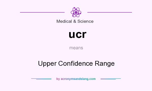 What does ucr mean? It stands for Upper Confidence Range